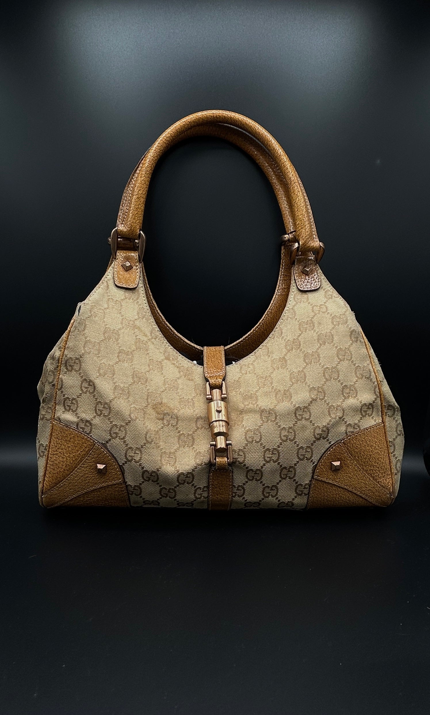 GUCCI - MONOGRAM CANVAS JACKIE